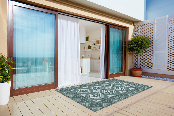 Alfombra exterior Geometría y adornos