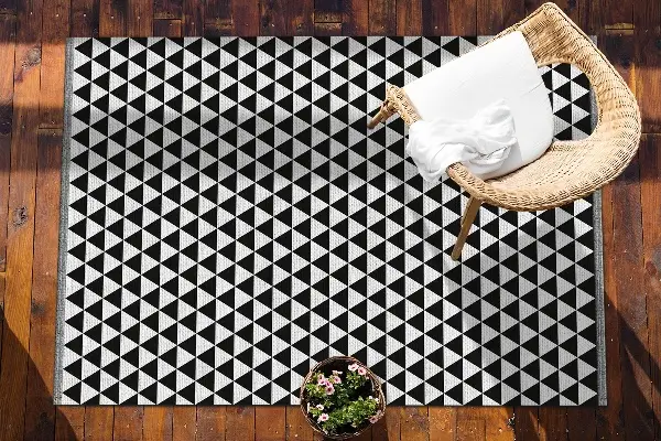 Alfombra exterior Patrón de triángulo