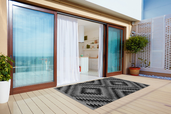 Alfombra terraza Oscuro paralelo de