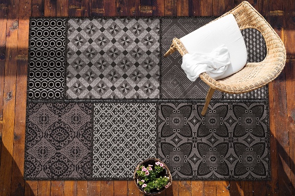 Alfombra exterior Combinación de varios diseños