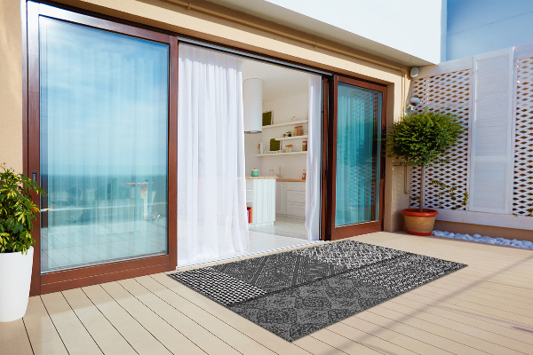 Alfombra terraza Mezcla de diferentes diseños