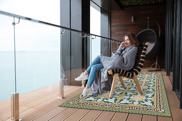 Alfombra terraza Estilo boho
