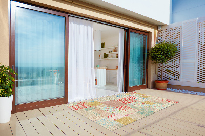 Alfombra terraza Mosaico colorido