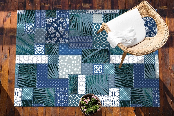 Alfombra exterior Mosaico tropical