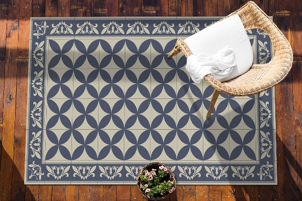 Alfombra de exterior Patrón azulejos
