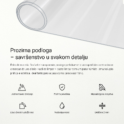 Vidrio blando para escritorio