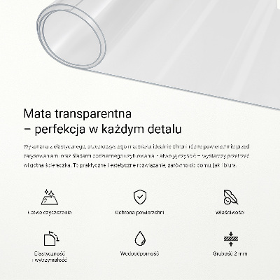 Vidrio blando transparente