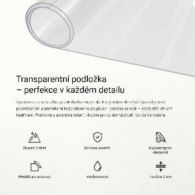 Vidrio blando transparente