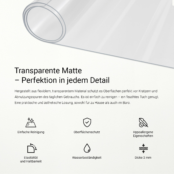 Vidrio blando transparente