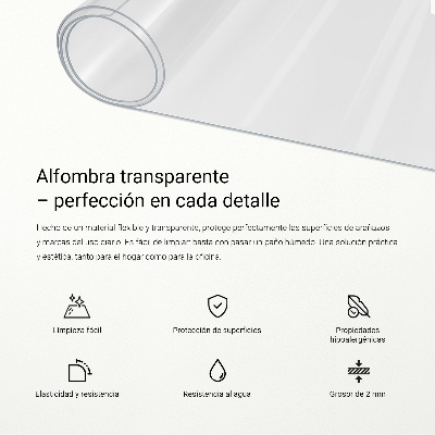 Vidrio blando transparente