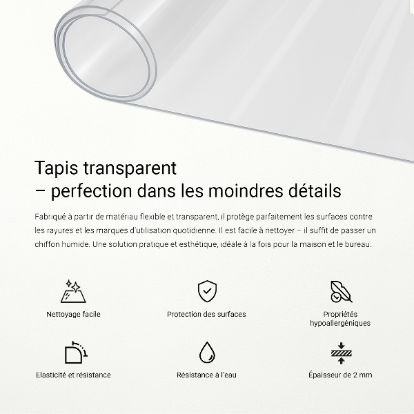 Vidrio blando transparente