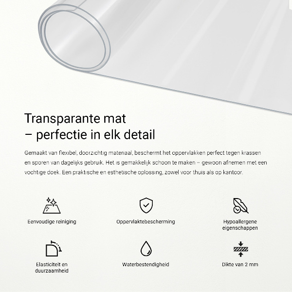 Vidrio blando transparente