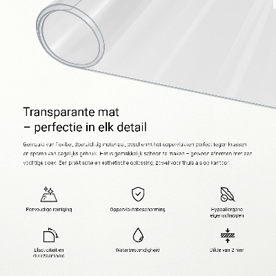 Vidrio blando transparente