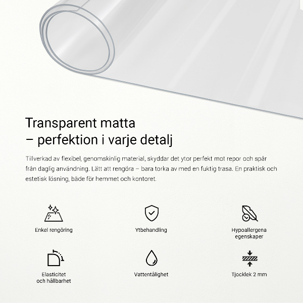 Vidrio blando transparente