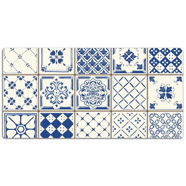 Alfombrilla escritorio Baldosas azules