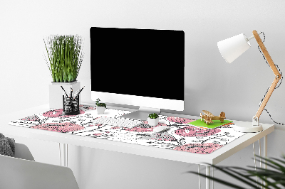Alfombrilla escritorio Arte de rosas pastel