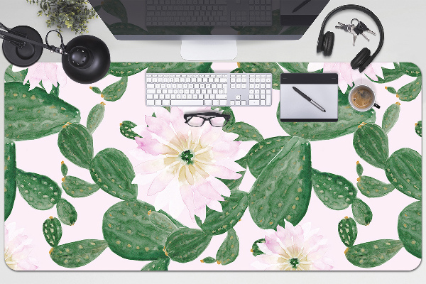 Alfombrilla para escritorio Cactus con flores