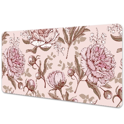 Alfombrilla escritorio Peonies pink