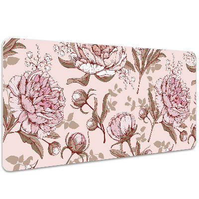 Alfombrilla escritorio Peonies pink