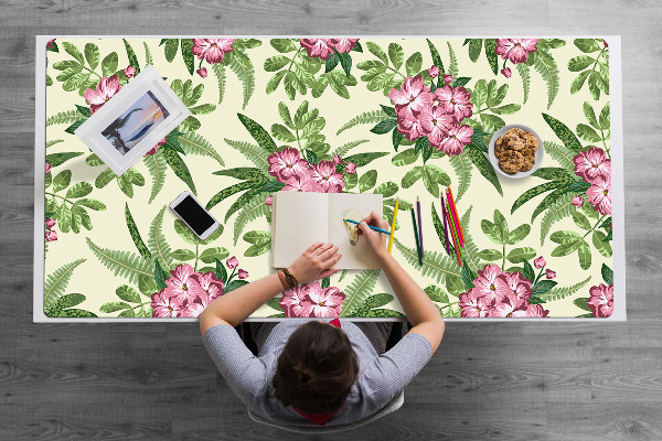 Alfombrilla escritorio Flores tropicales