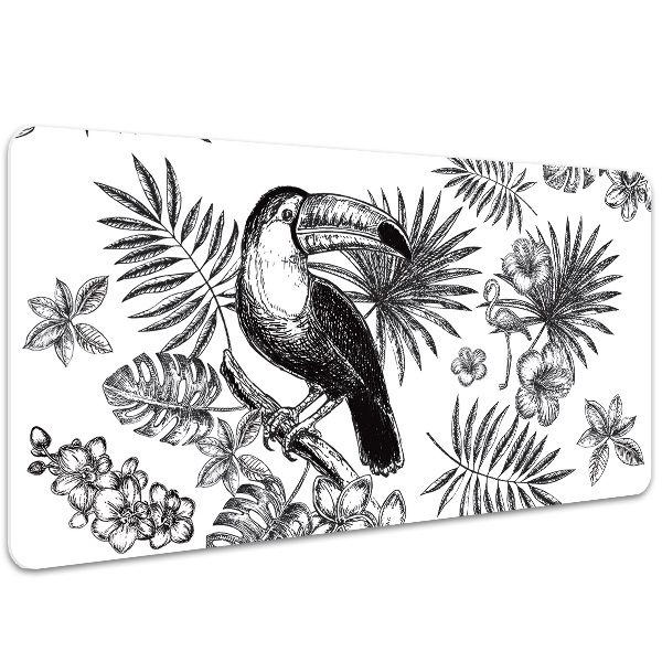 Alfombrilla escritorio Tropics en blanco y negro