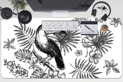 Alfombrilla escritorio Tropics en blanco y negro