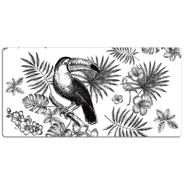 Alfombrilla escritorio Tropics en blanco y negro