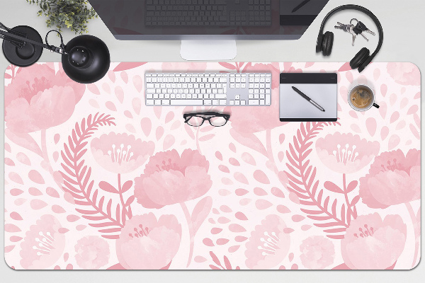Protector de escritorio Amapolas rosadas