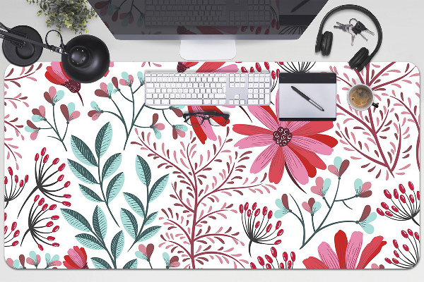 Alfombrilla mesa escritorio Patrón floral