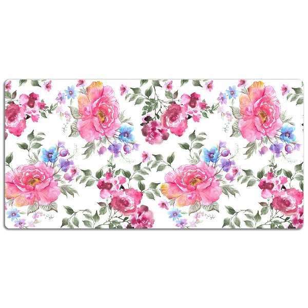 Protector de escritorio Flores rosadas