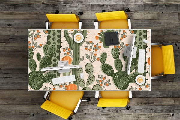 Alfombrilla escritorio Cactus naranja