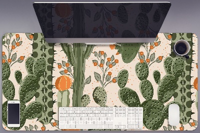 Alfombrilla escritorio Cactus naranja