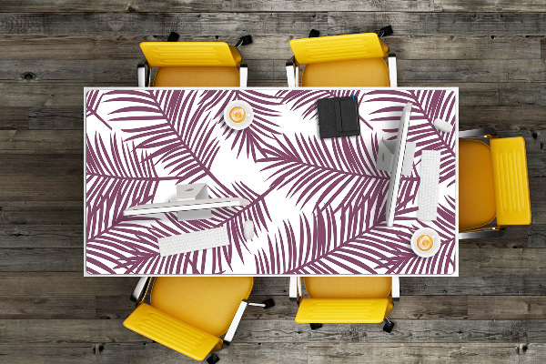 Protector de mesa escritorio Hojas moradas