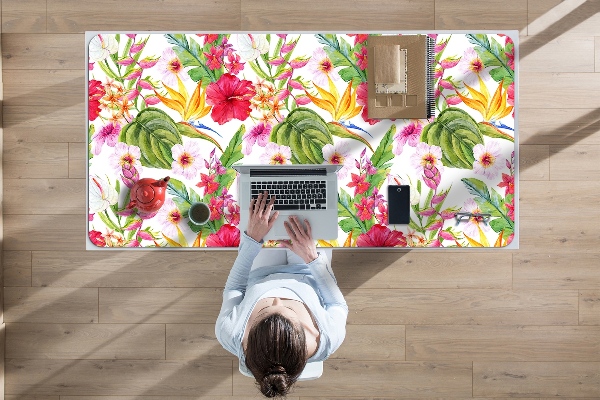 Alfombrilla escritorio Hibisco exótico