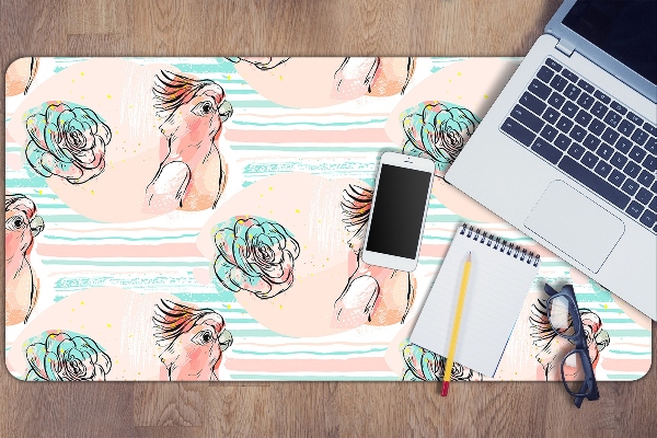 Protector de escritorio Loros rosados