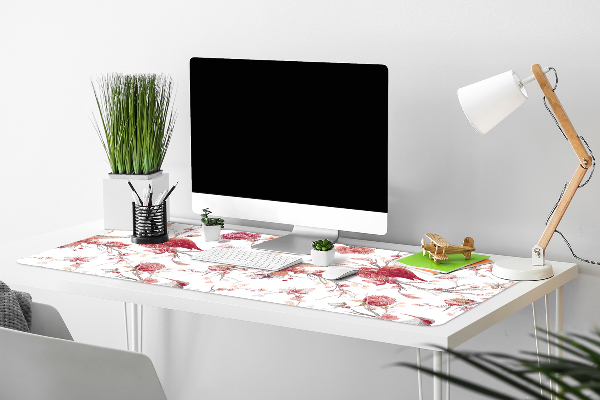 Alfombrilla escritorio Pájaros rojos