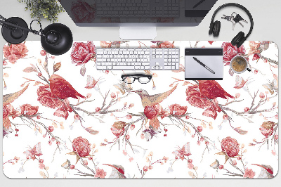 Alfombrilla escritorio Pájaros rojos