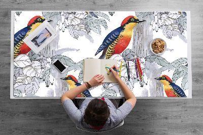 Alfombrilla escritorio Pájaros pintados
