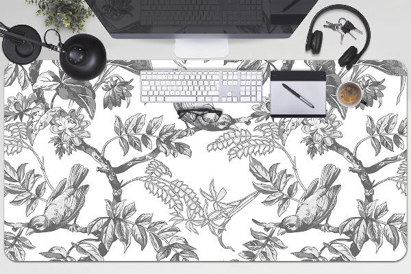 Protector de mesa escritorio Pájaros grises