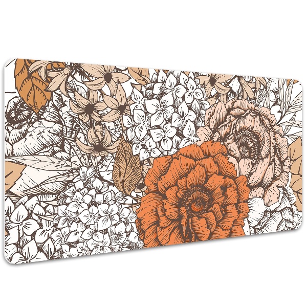 Alfombrilla escritorio Rosas naranjas
