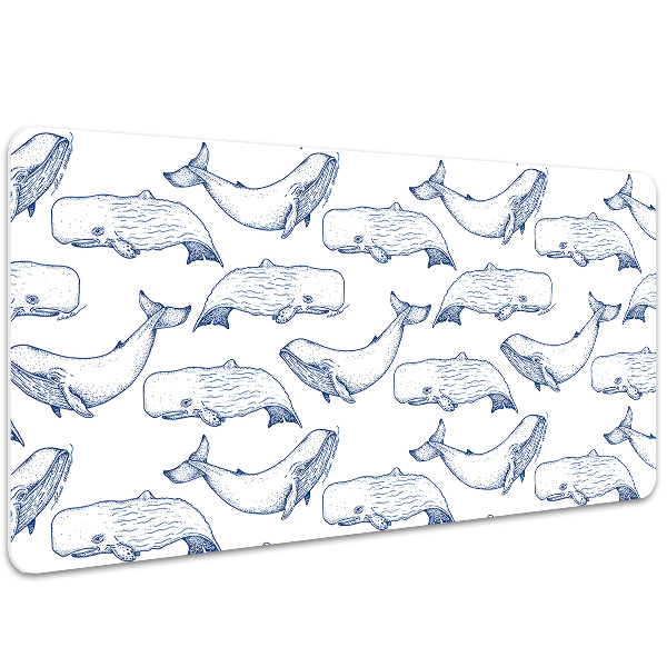 Alfombrilla escritorio Ballenas azules