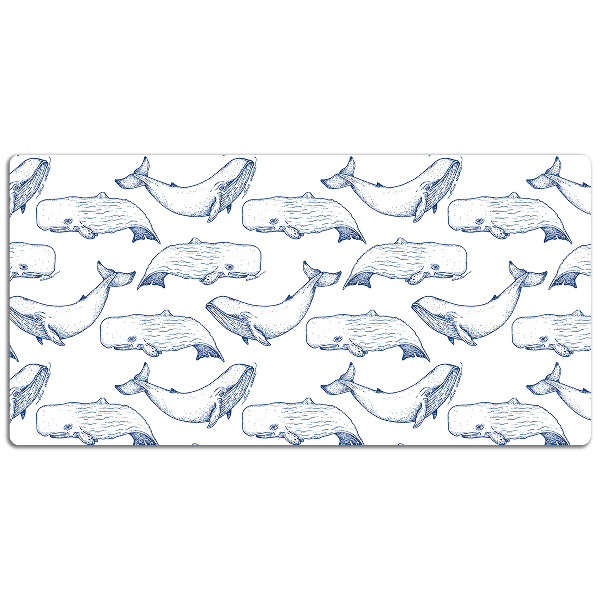 Alfombrilla escritorio Ballenas azules