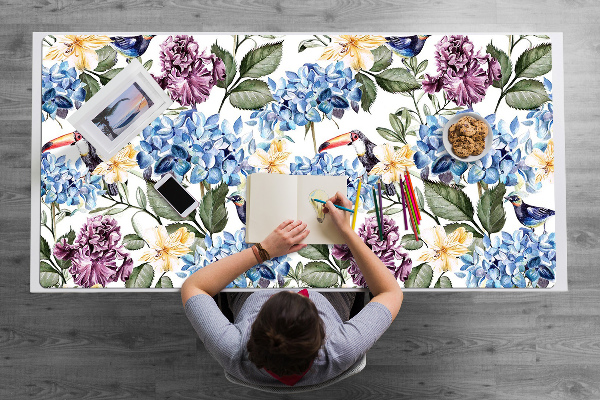 Alfombrilla escritorio Flores retro