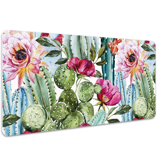 Alfombrilla escritorio Flores de cactus