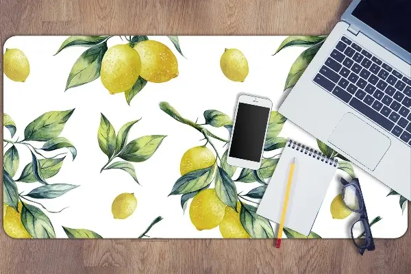 Alfombrilla escritorio Limones amarillos