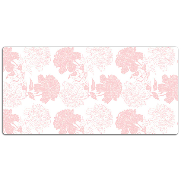 Protector de escritorio Flores rosadas