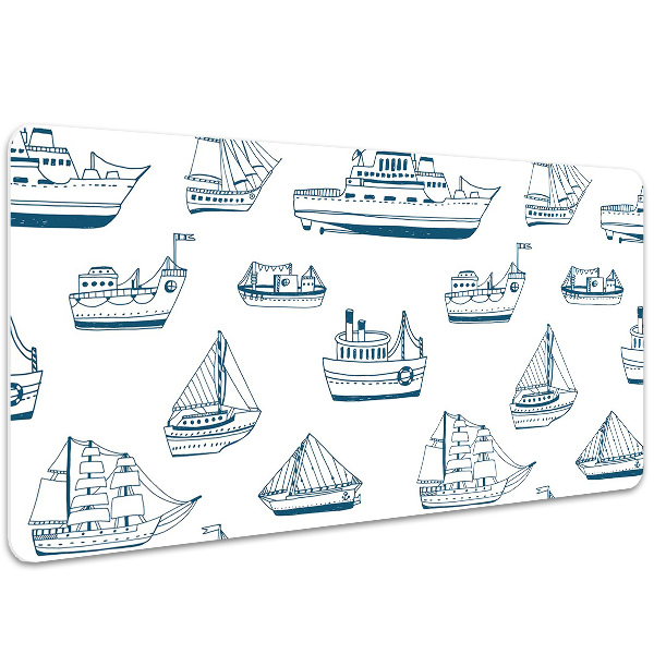 Protector de escritorio Barcos azules