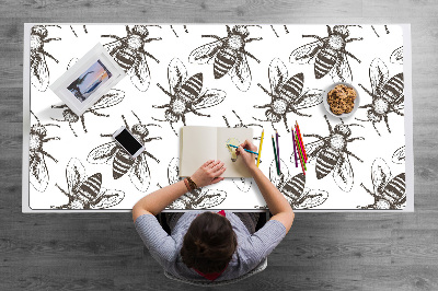 Alfombrilla escritorio Patrón de abejas