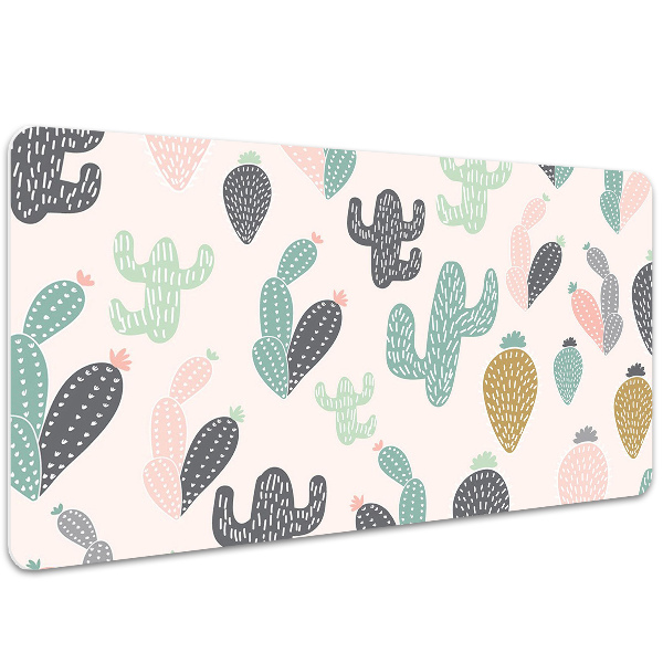 Alfombrilla escritorio Cactus coloridos