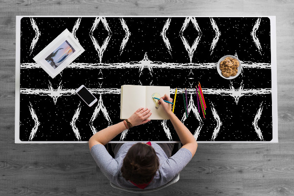 Alfombrilla escritorio Abstracción negra